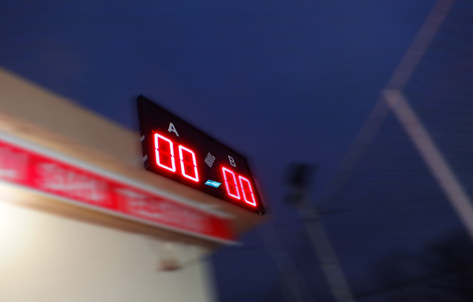 A B Harfli 30 cm Halısaha Skorbord Ürünleri